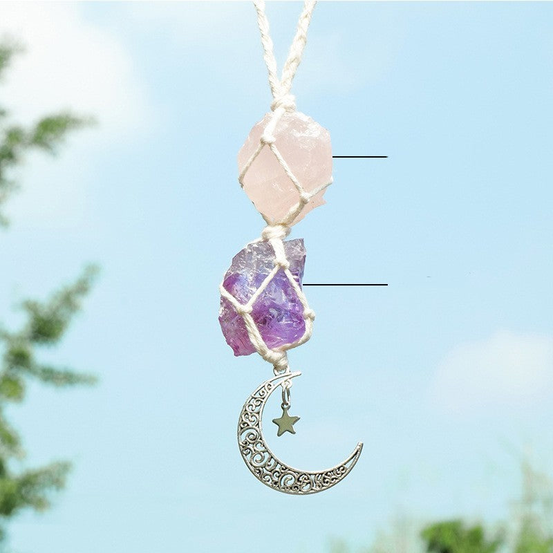 Celestial Crescent Hanging Charm