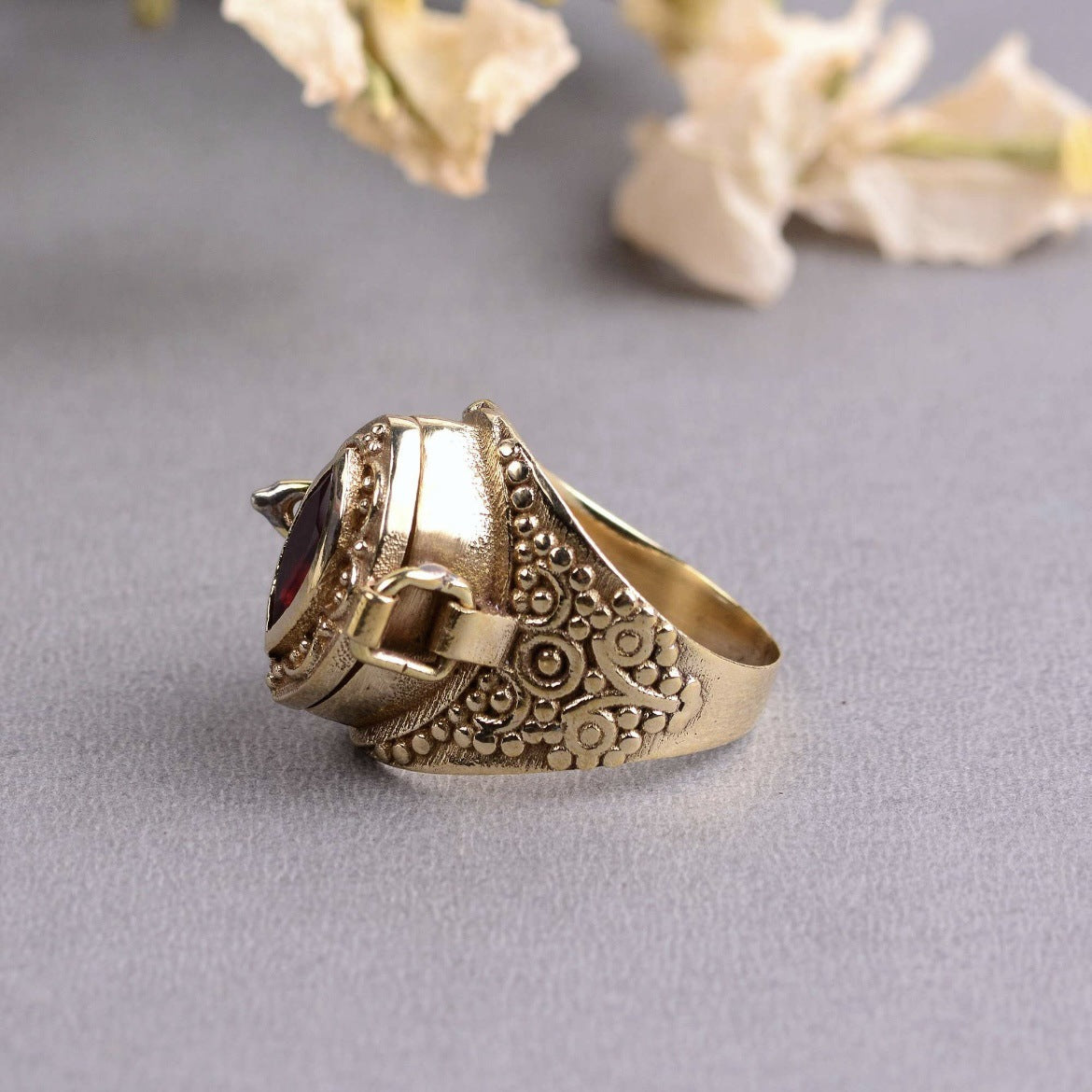 Witch’s Herb Locket Ring