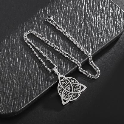 Norse Compass Triquetra Necklace