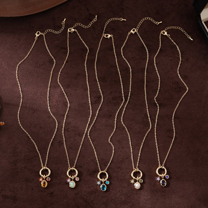 Birthstone Protection Charm Necklace