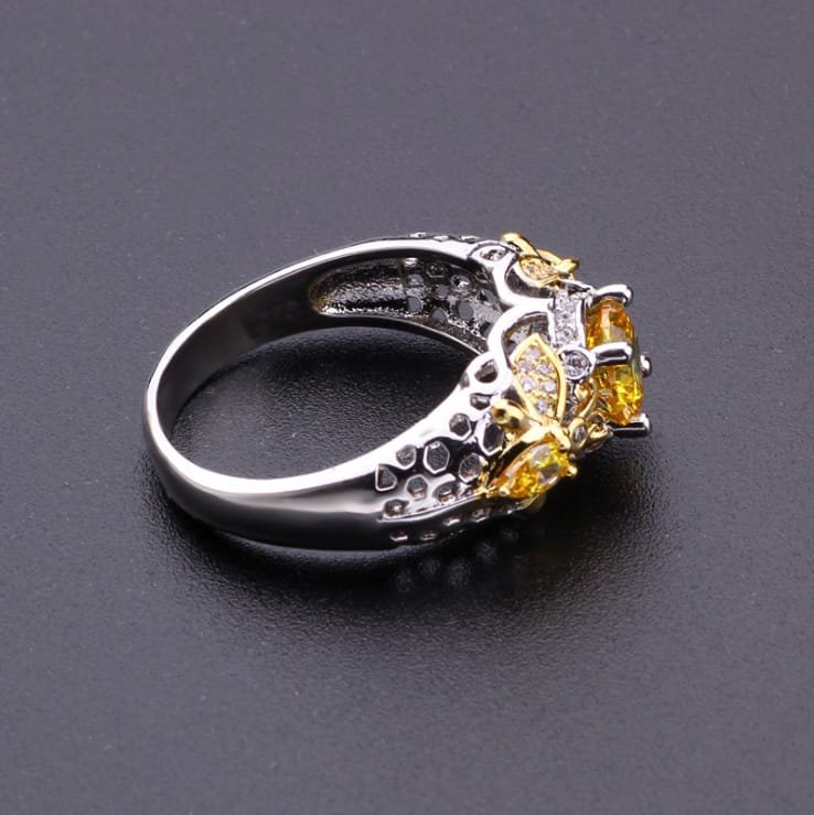 Citrine Sun Radiance Ring