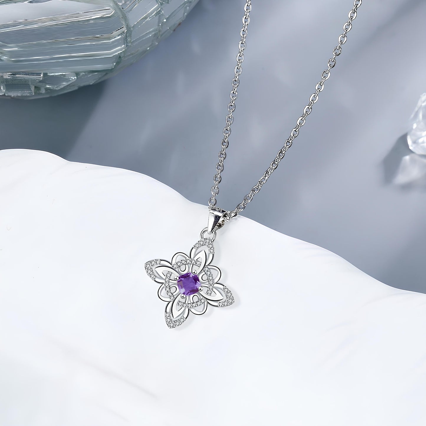 Amethyst Blossom Goddess Necklace
