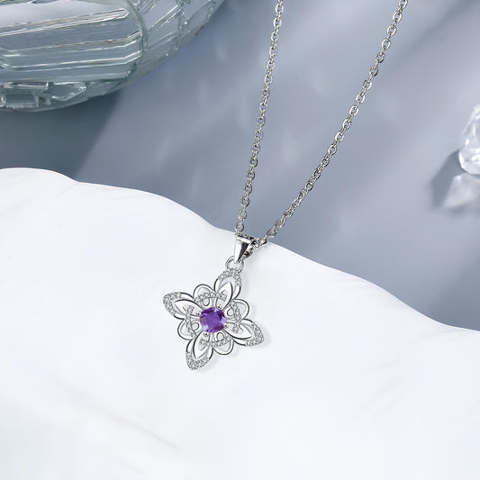 Amethyst Blossom Goddess Necklace
