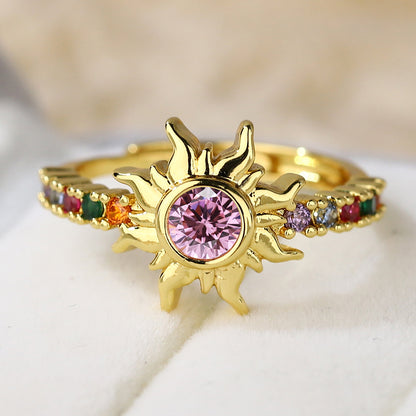 Solar Radiance Crystal Ring