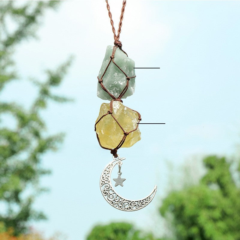 Celestial Crescent Hanging Charm
