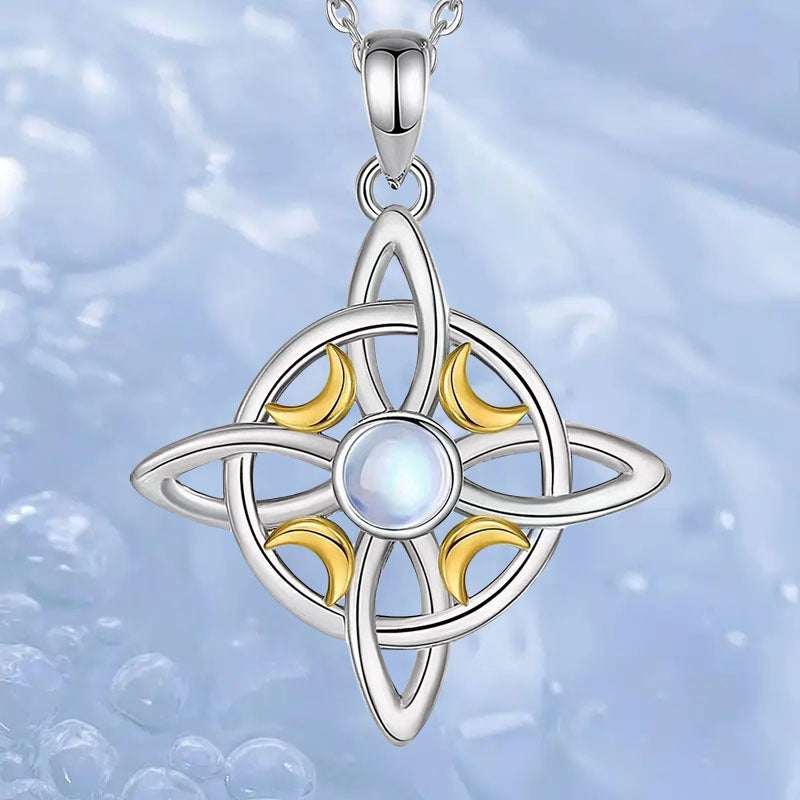 Crescent Moonstone Necklace