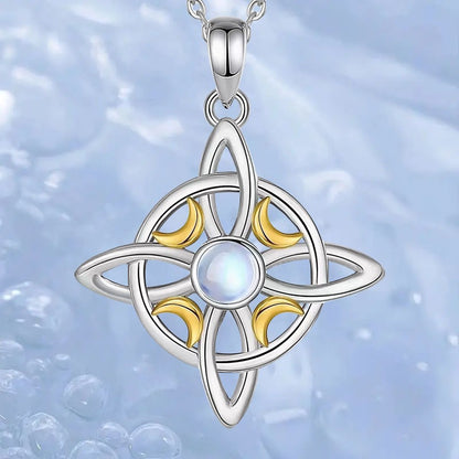Crescent Moonstone Necklace