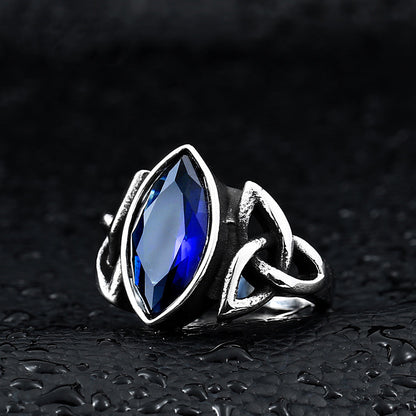 Mystic Triquetra Crystal Ring