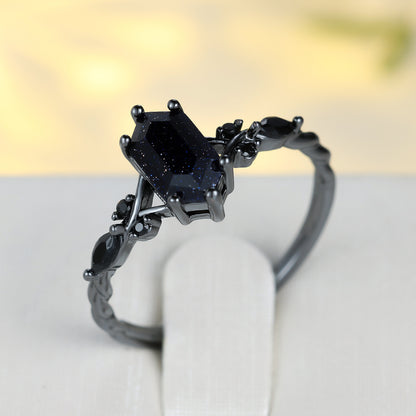 Cosmic Nightfall Crystal Ring