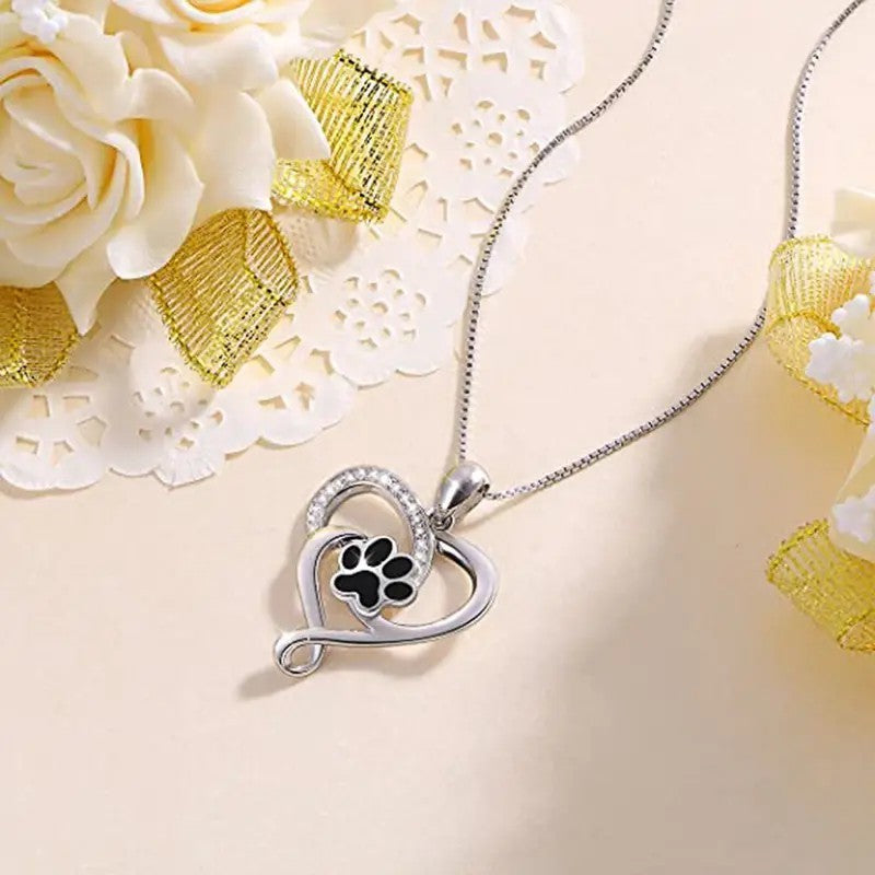 Pawprint of Eternal Love Necklace