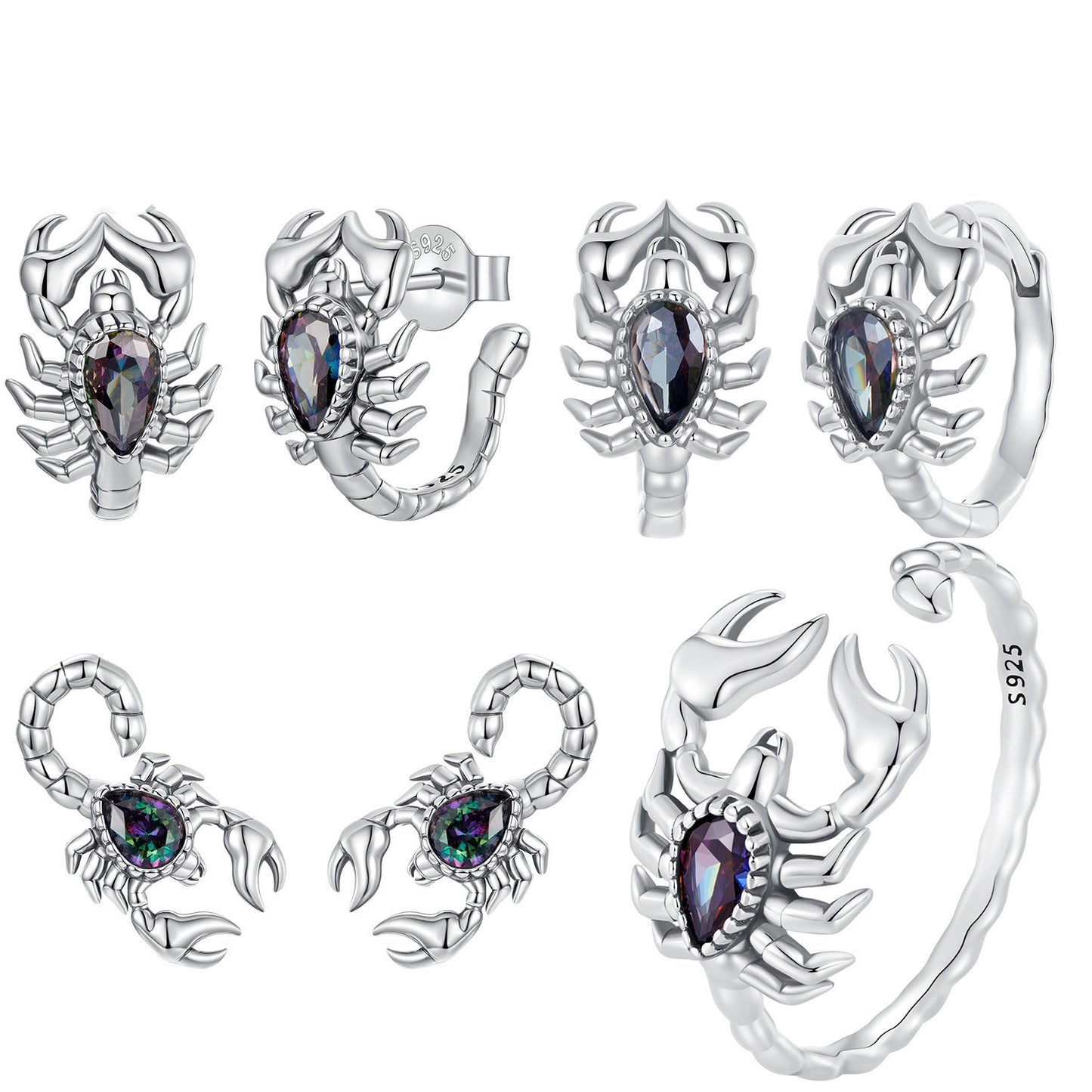 Scorpion’s Embrace Crystal Earrings