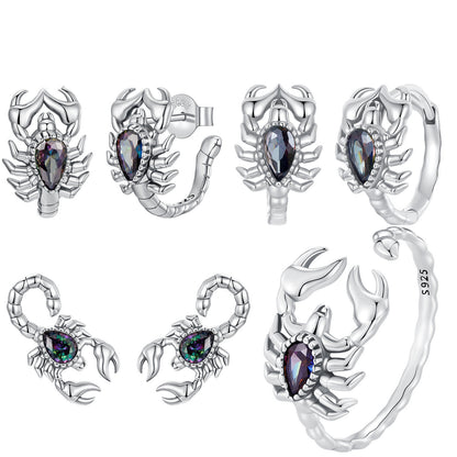 Scorpion’s Embrace Crystal Earrings