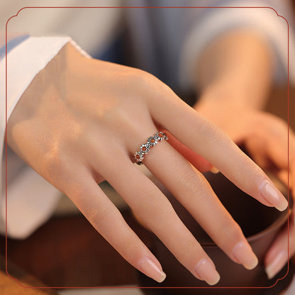 Witch's Blossom Red Agate Flower Ring