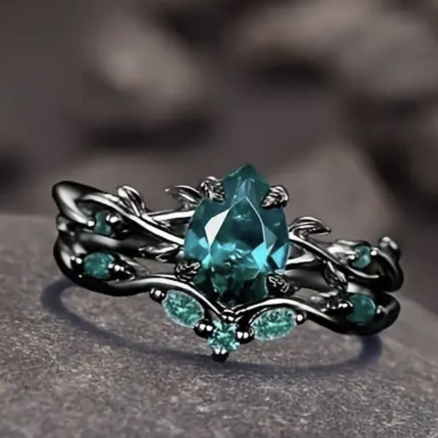 Verdant Grove Crystal Ring