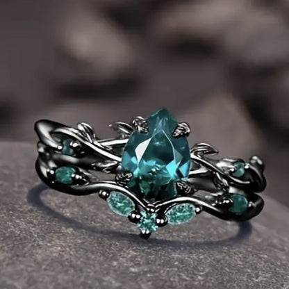 Verdant Grove Crystal Ring