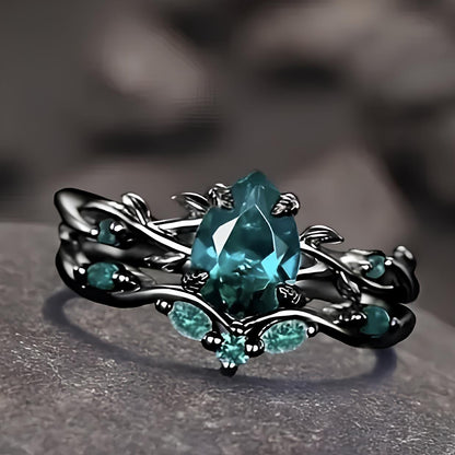 Verdant Grove Crystal Ring