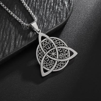 Norse Compass Triquetra Necklace