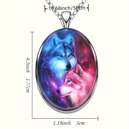 Eternal Spirit Wolf Necklace