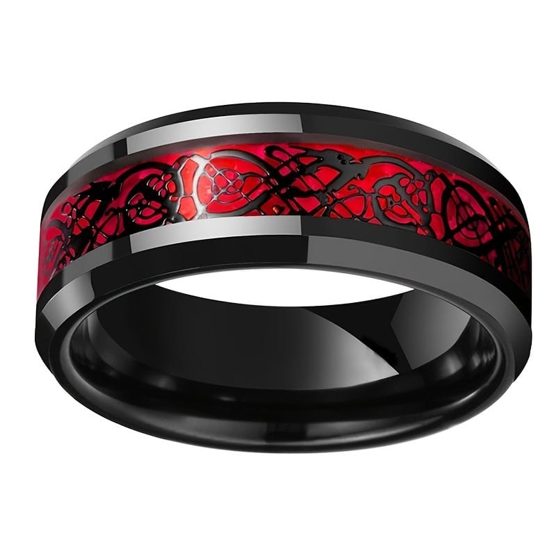 Crimson Bond Promise Ring Set
