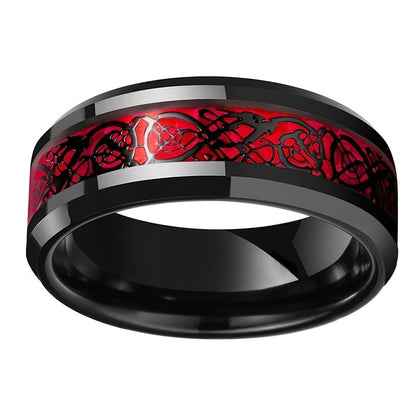Crimson Bond Promise Ring Set