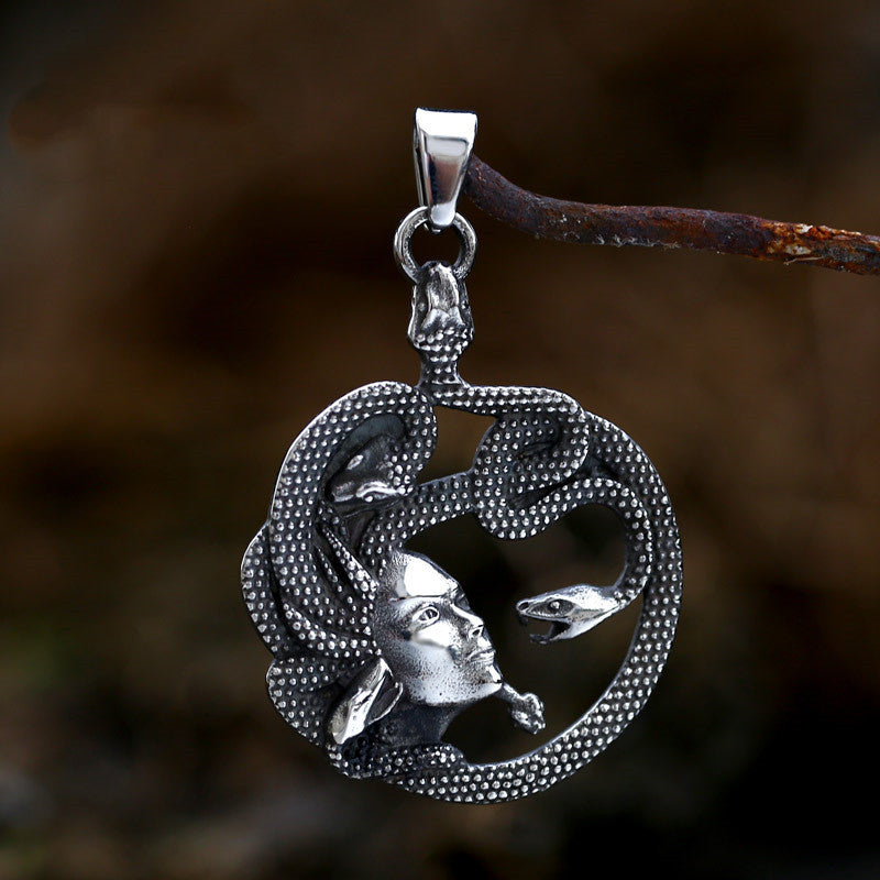 Nordic Vintage Snake Pendant