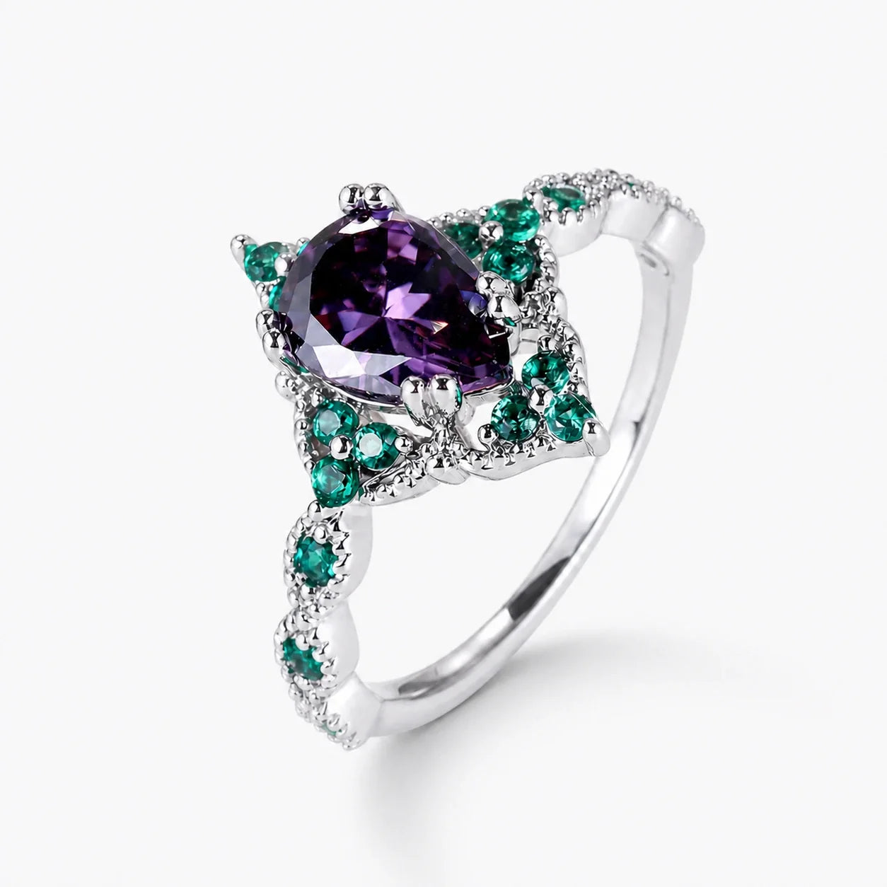 Amethyst Goddess Ring studio product photo