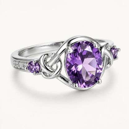 Amethyst Knot Ring studio product photo