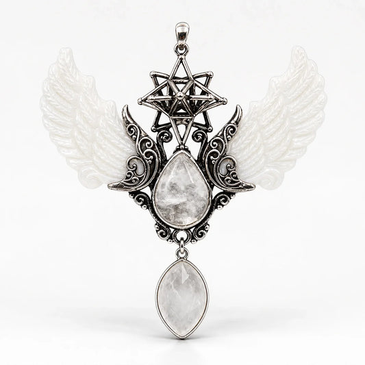 Angel Wing Merkaba Pendant studio product photo