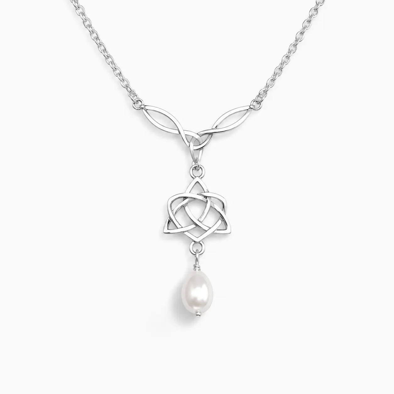 BRIGHID'S HEART TRINITY KNOT PROTECTION NECKLACE