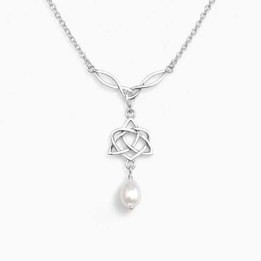 BRIGHID'S HEART TRINITY KNOT PROTECTION NECKLACE