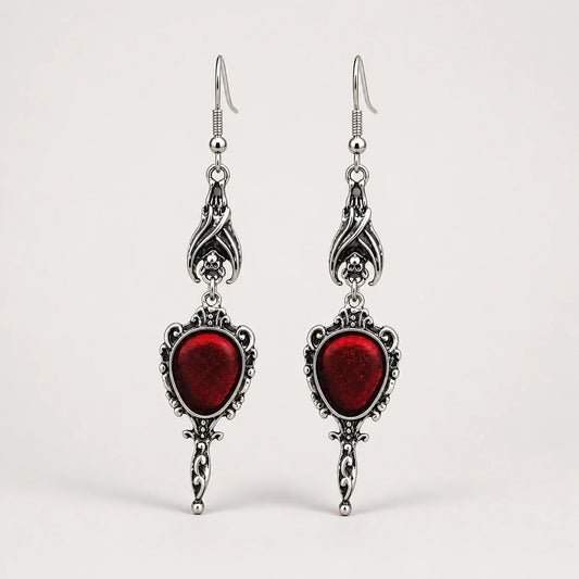 Blood Moon Bat Earrings studio product photo