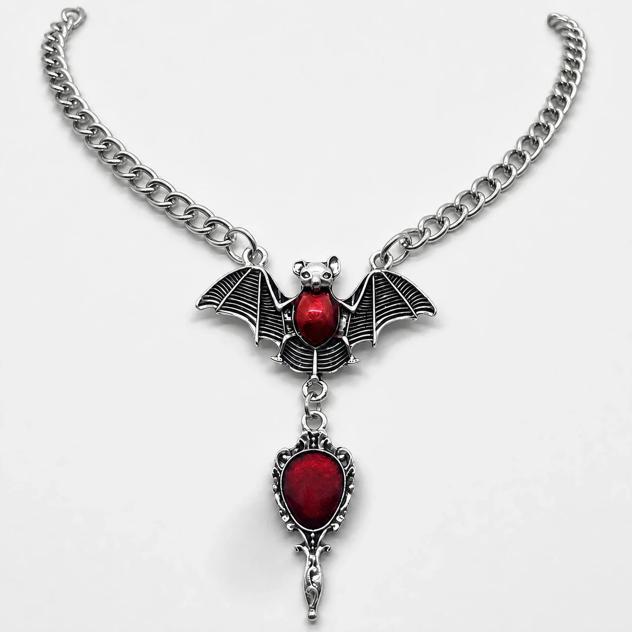 Blood Moon Bat Necklace studio product photo