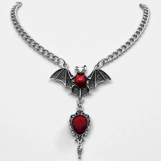 Blood Moon Bat Necklace studio product photo