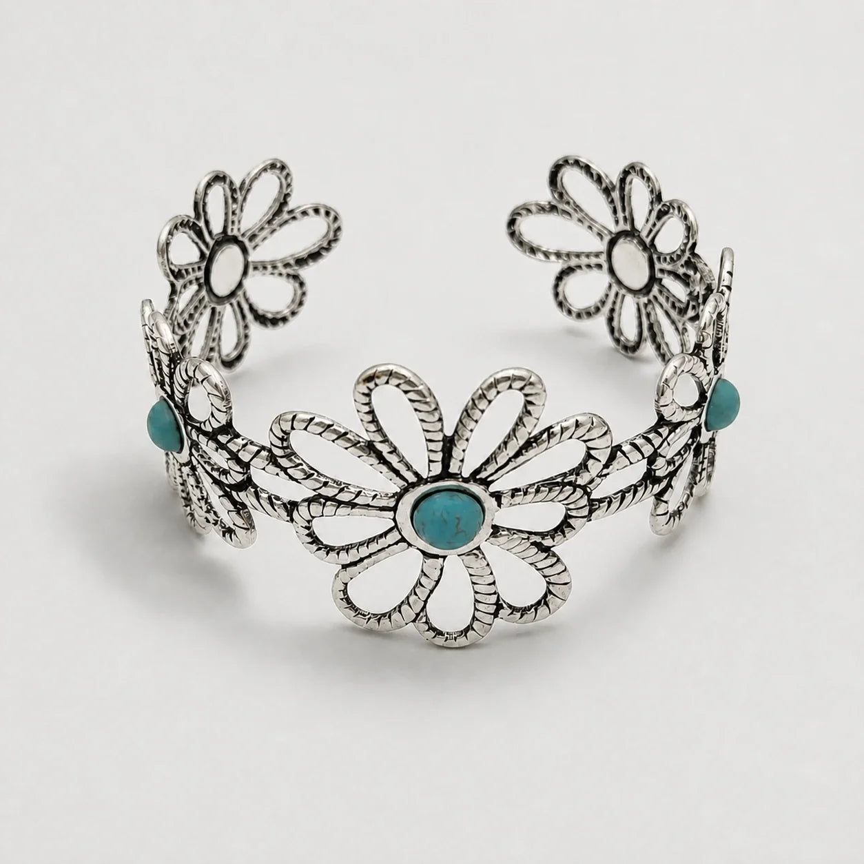 Blooming Spirit Turquoise Bracelet studio product photo