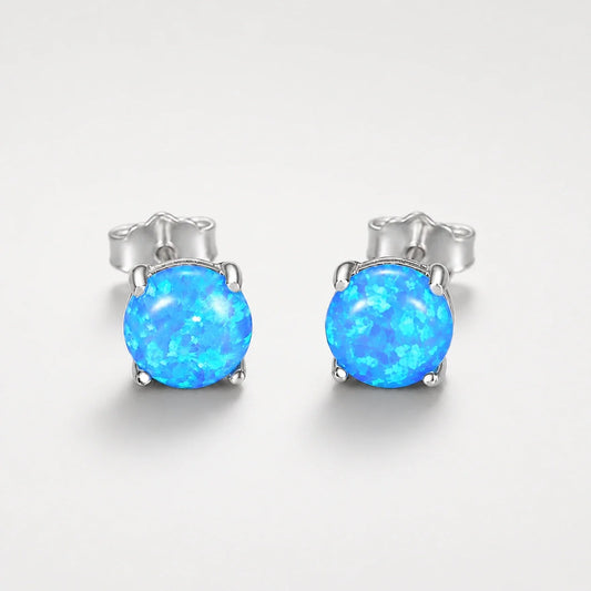 Blue Opal Intuition Studs studio product photo