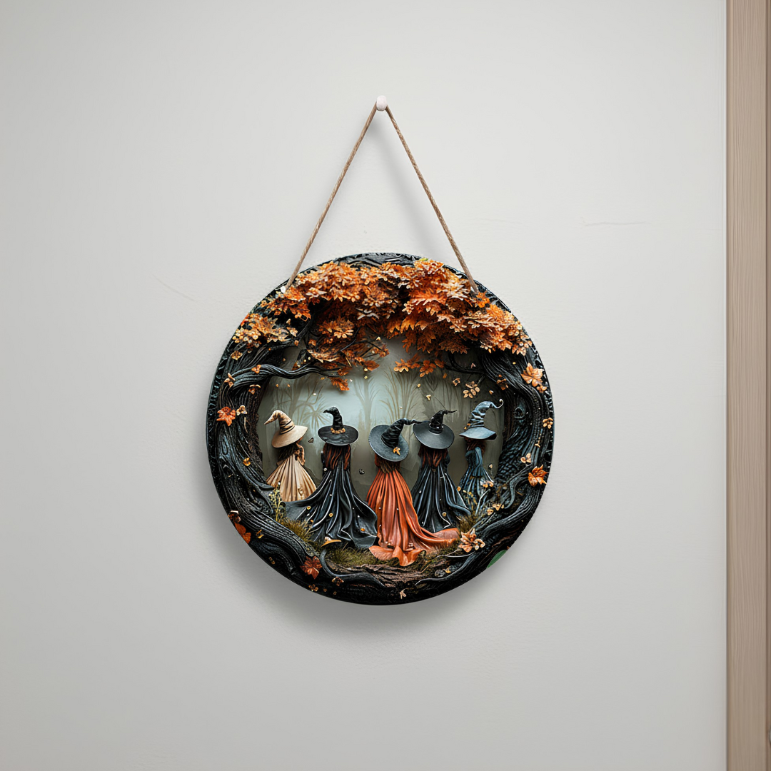 Autumn Witchwalk Hanging Sign