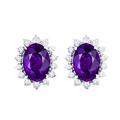 Celestial Radiance Gemstone Studs