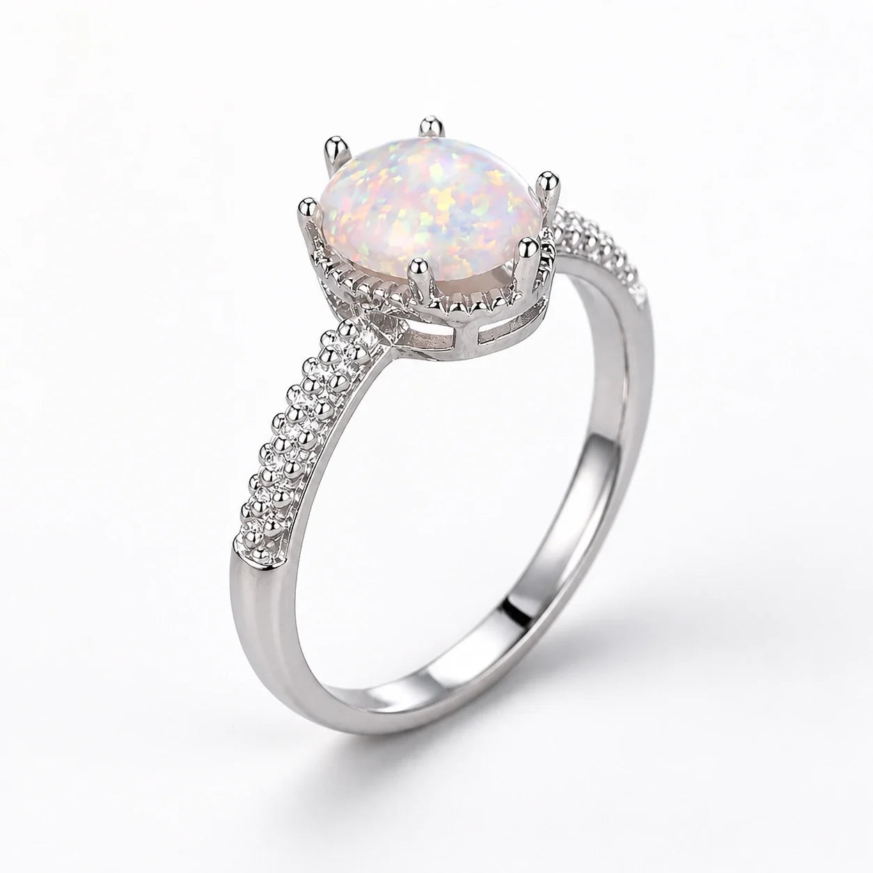 Celestial Dreamfire Opal Ring studio product photo