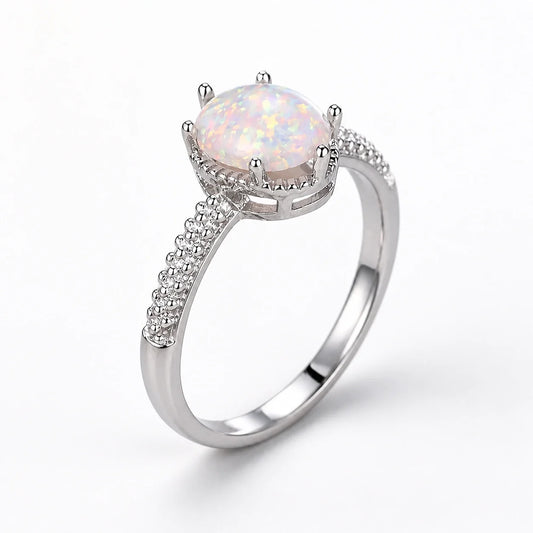 Celestial Dreamfire Opal Ring studio product photo