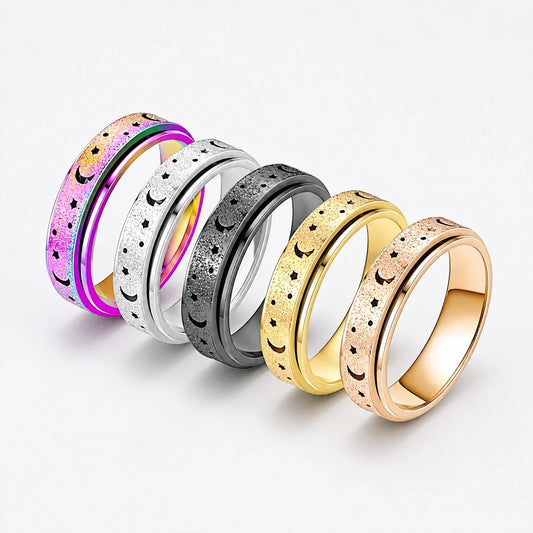 Celestial Spinner Ring studio product photo