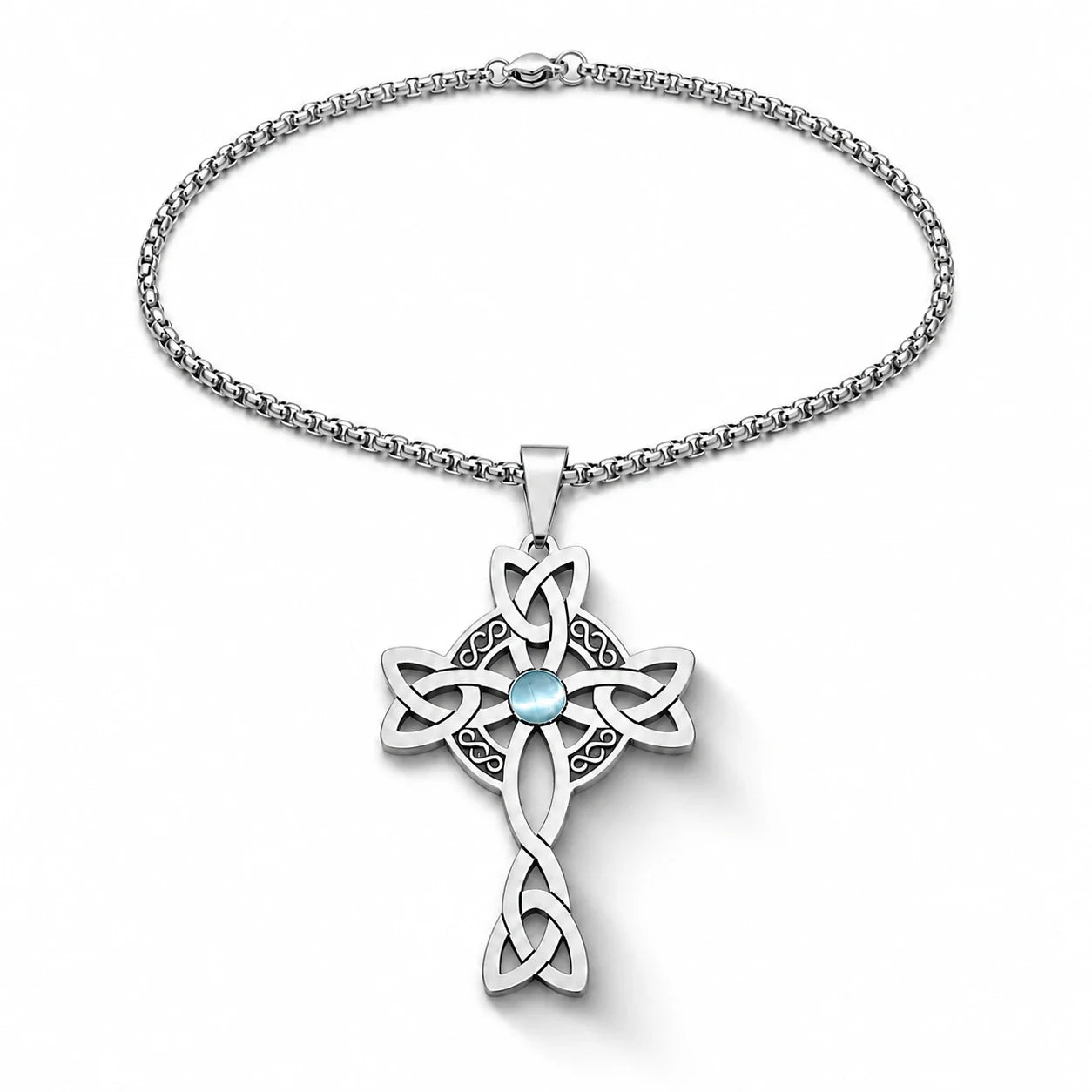 Celtic Cross Four Realms Necklace studio product photo
