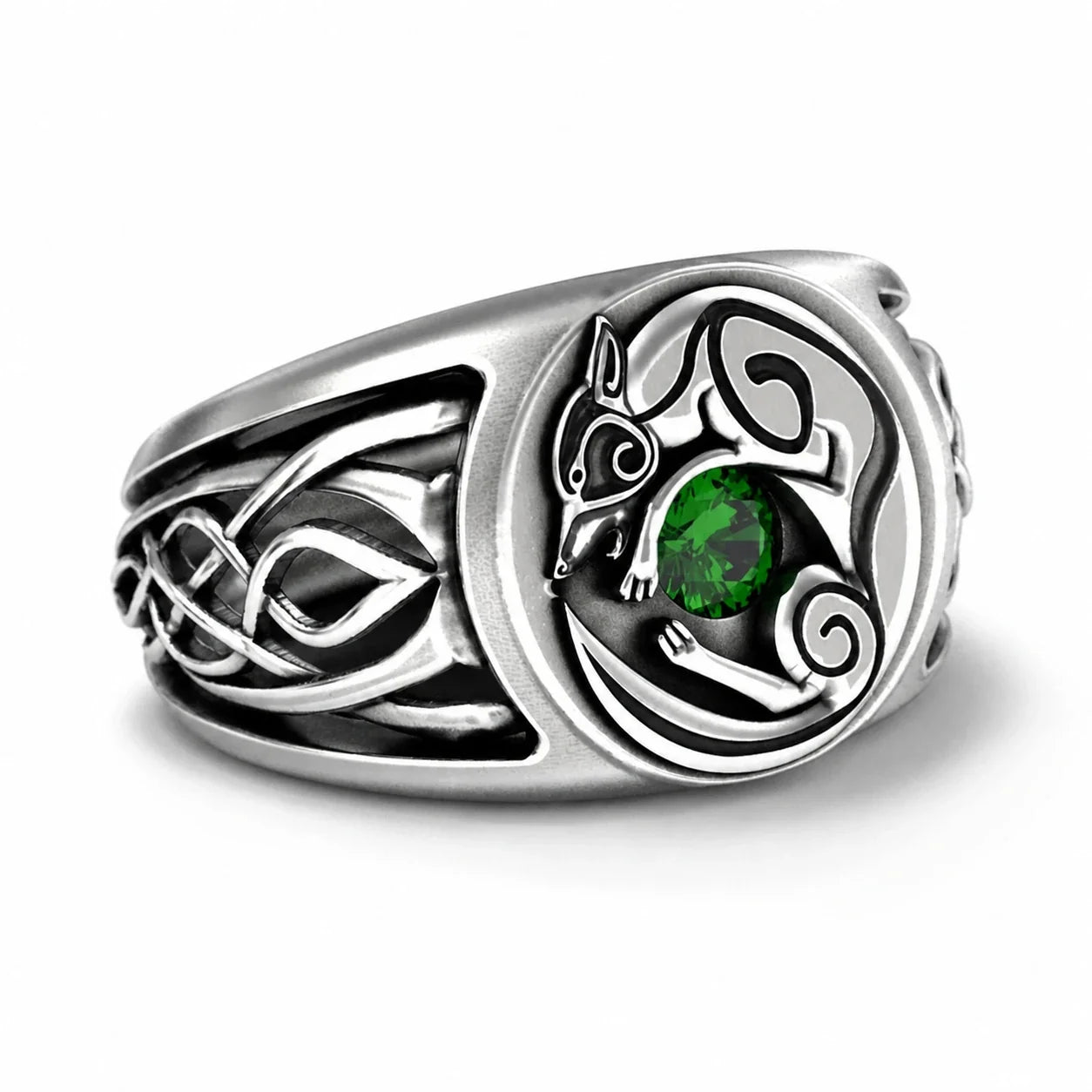 Celtic Guardian Fox Ring studio product photo