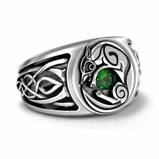Celtic Guardian Fox Ring studio product photo