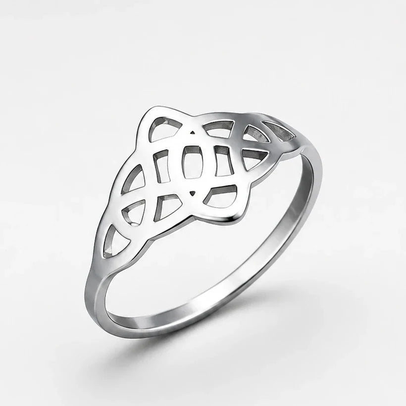 Celtic Knot Heart Ring studio product photo