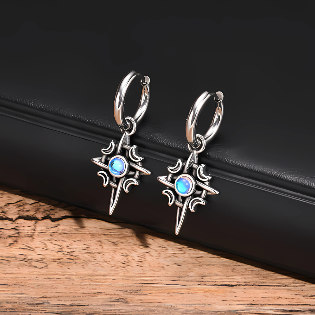 Celtic Knot Moonstone Earrings