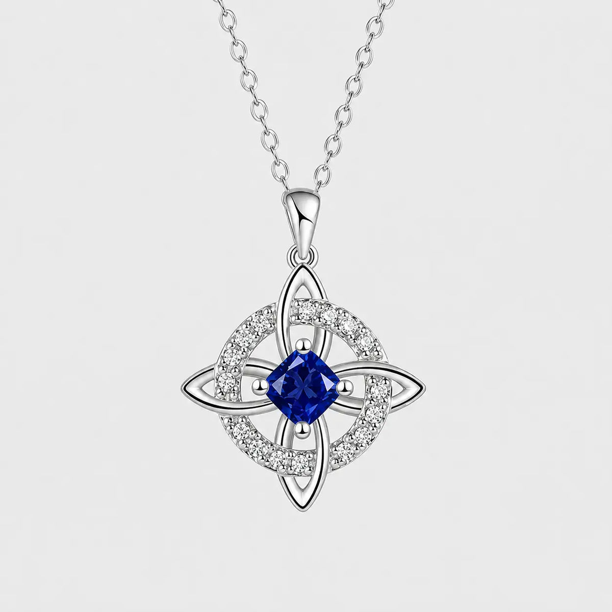 Birthstone Witches Knot Necklace
