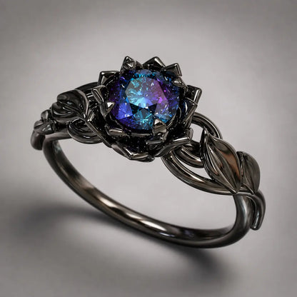 Mystic Bloom Rainbow Topaz Ring