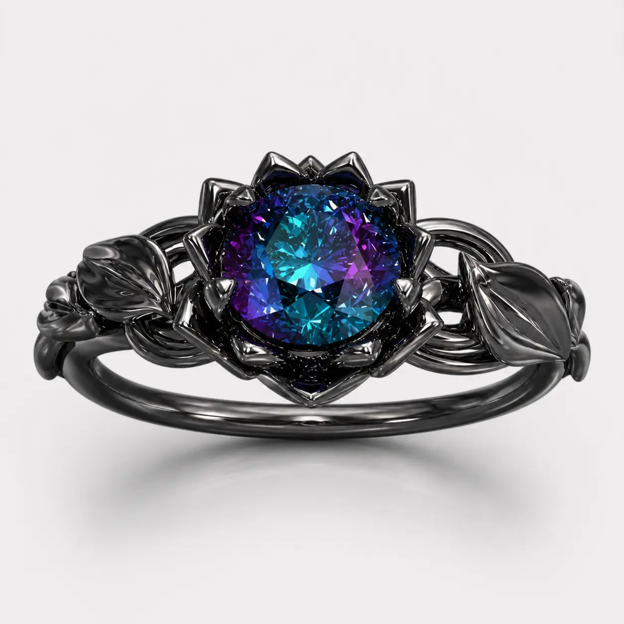 Mystic Bloom Rainbow Topaz Ring