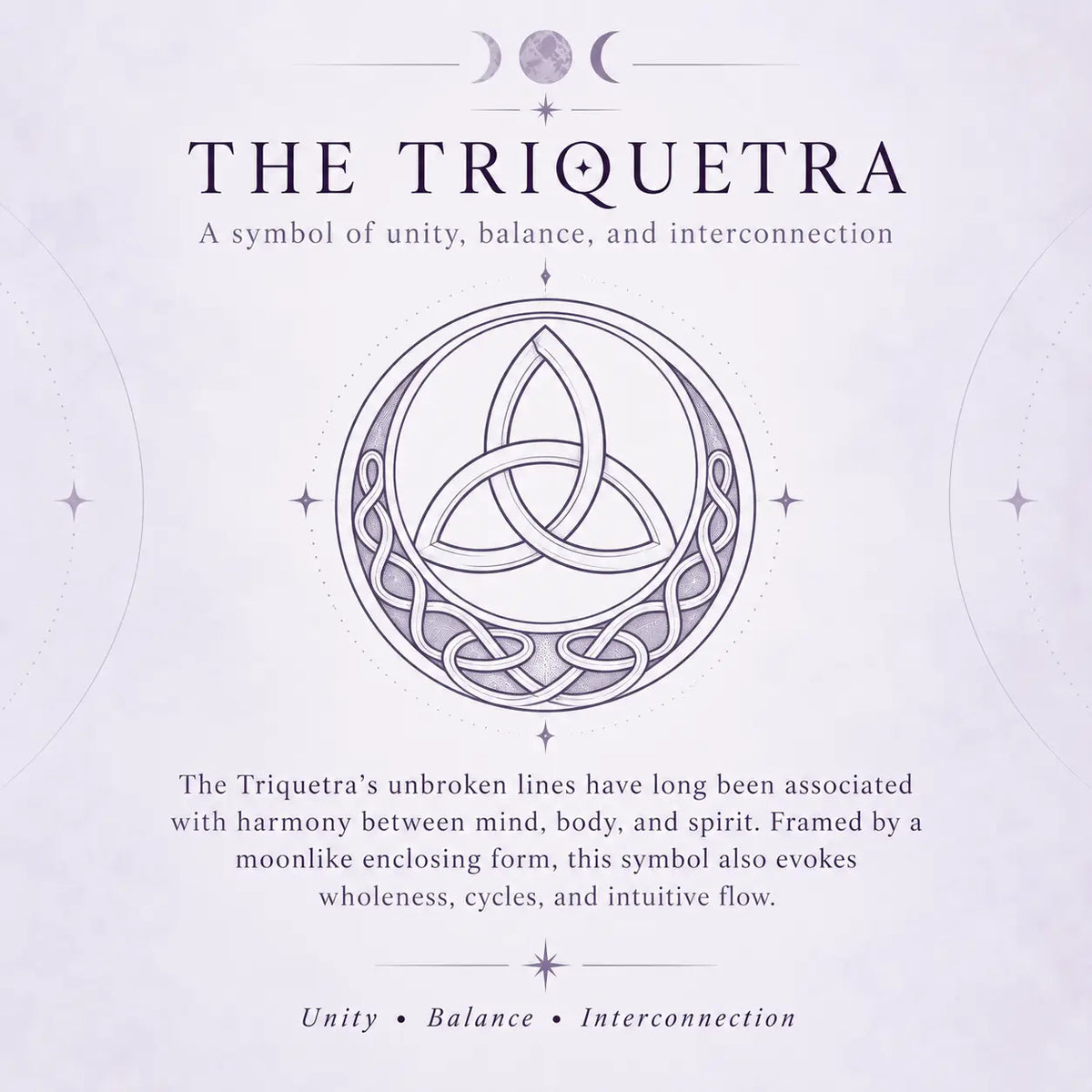 Moonlit Triquetra Balance Necklace