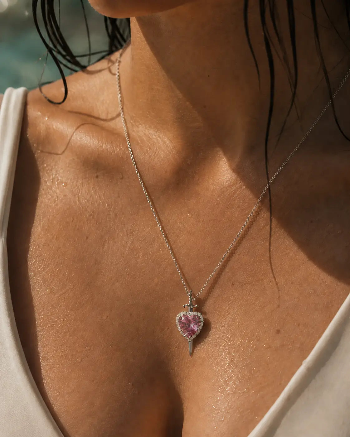 Blade And Heart Bond Jewelry Set
